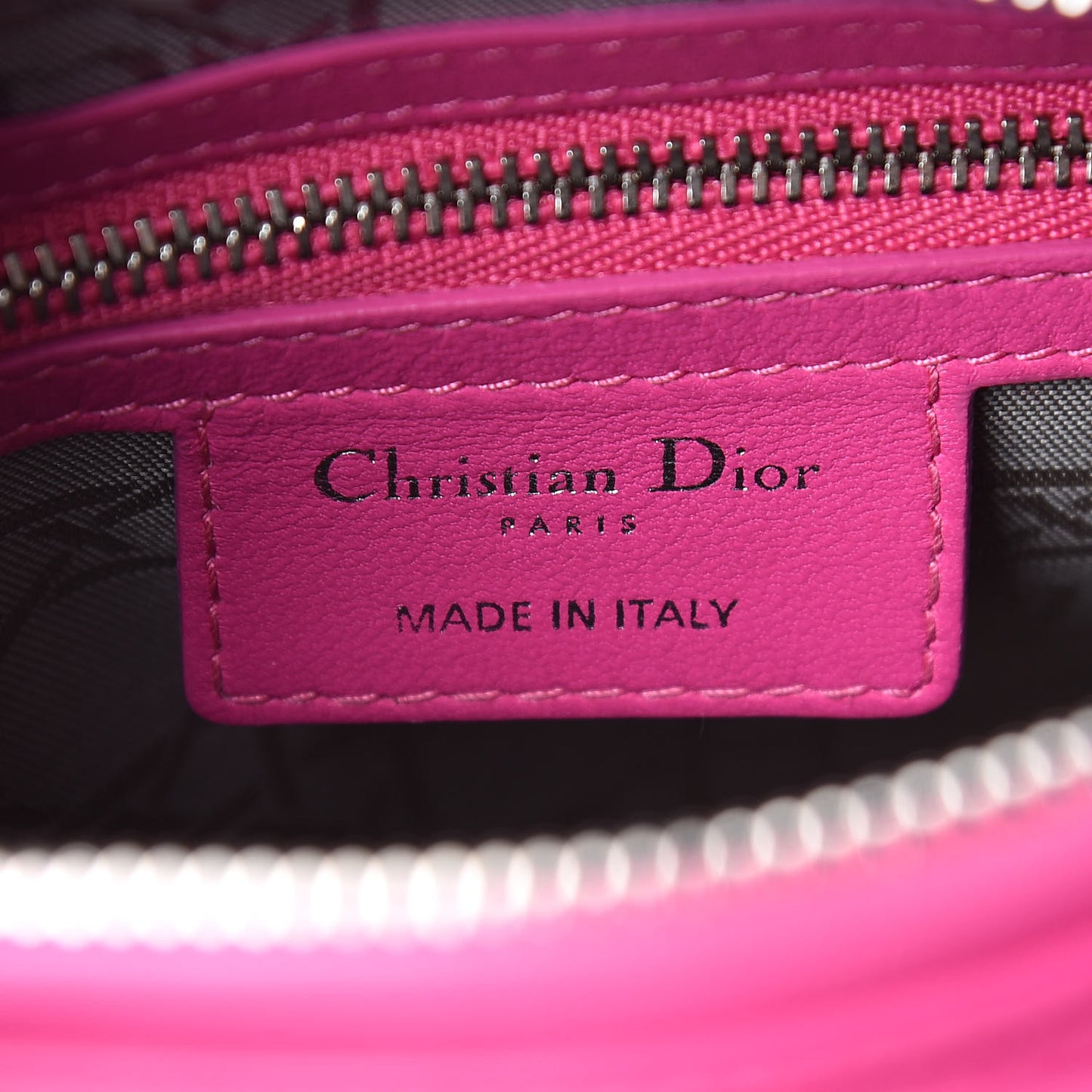 Lambskin Cannage Medium Lady Dior Pink