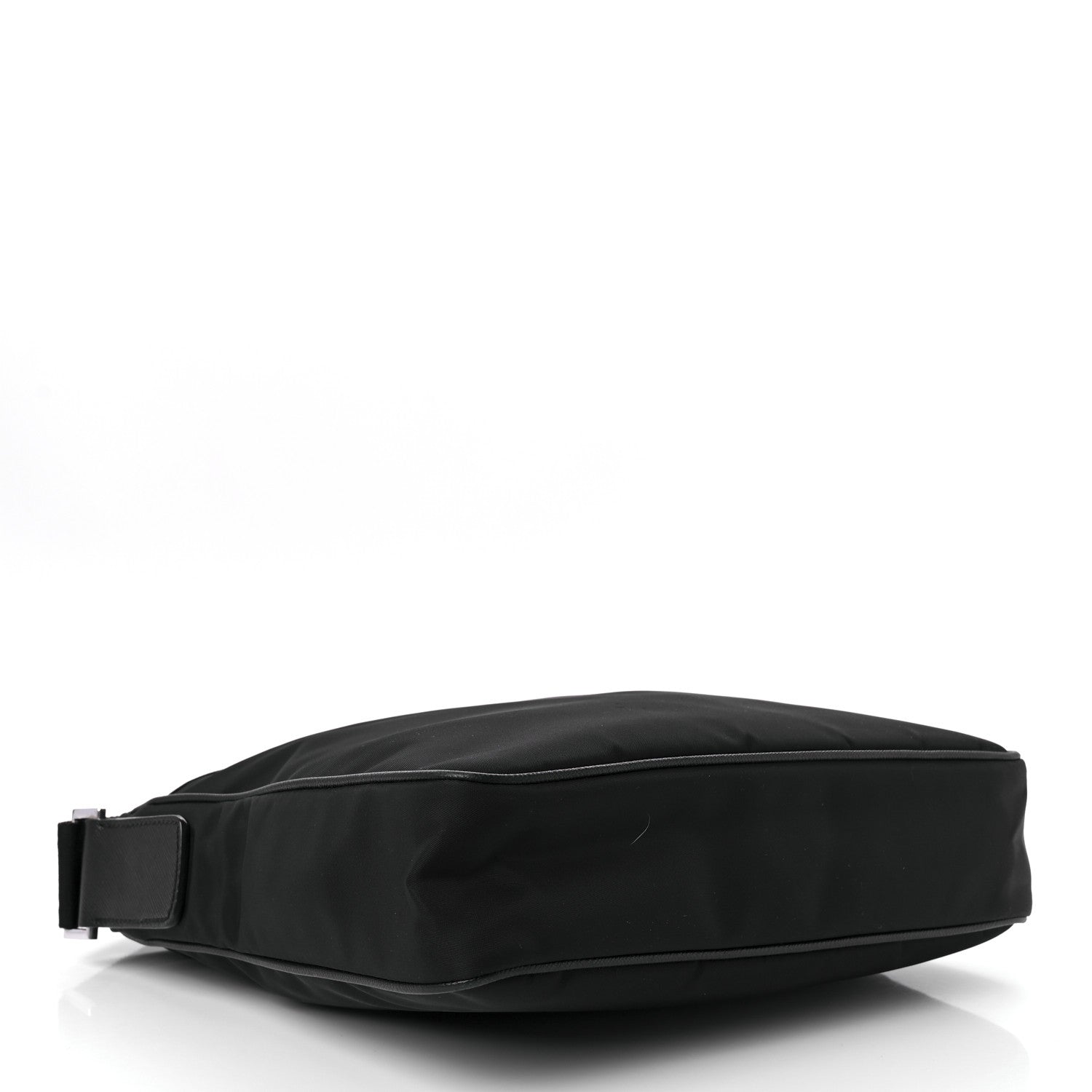 Prada Tessuto Nylon Saffiano Flat Messenger Bag Black 4 of 10