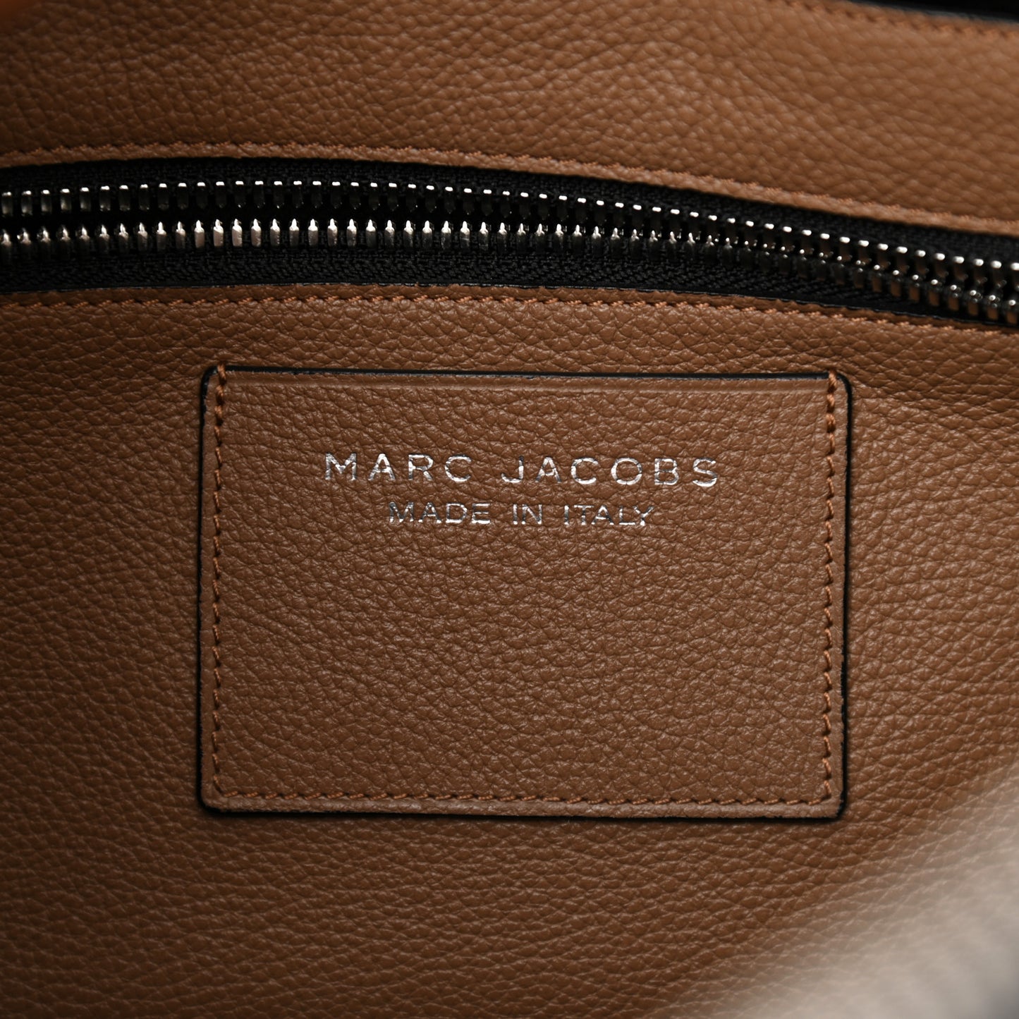 Textured Calfskin Small Incognito Satchel Tan