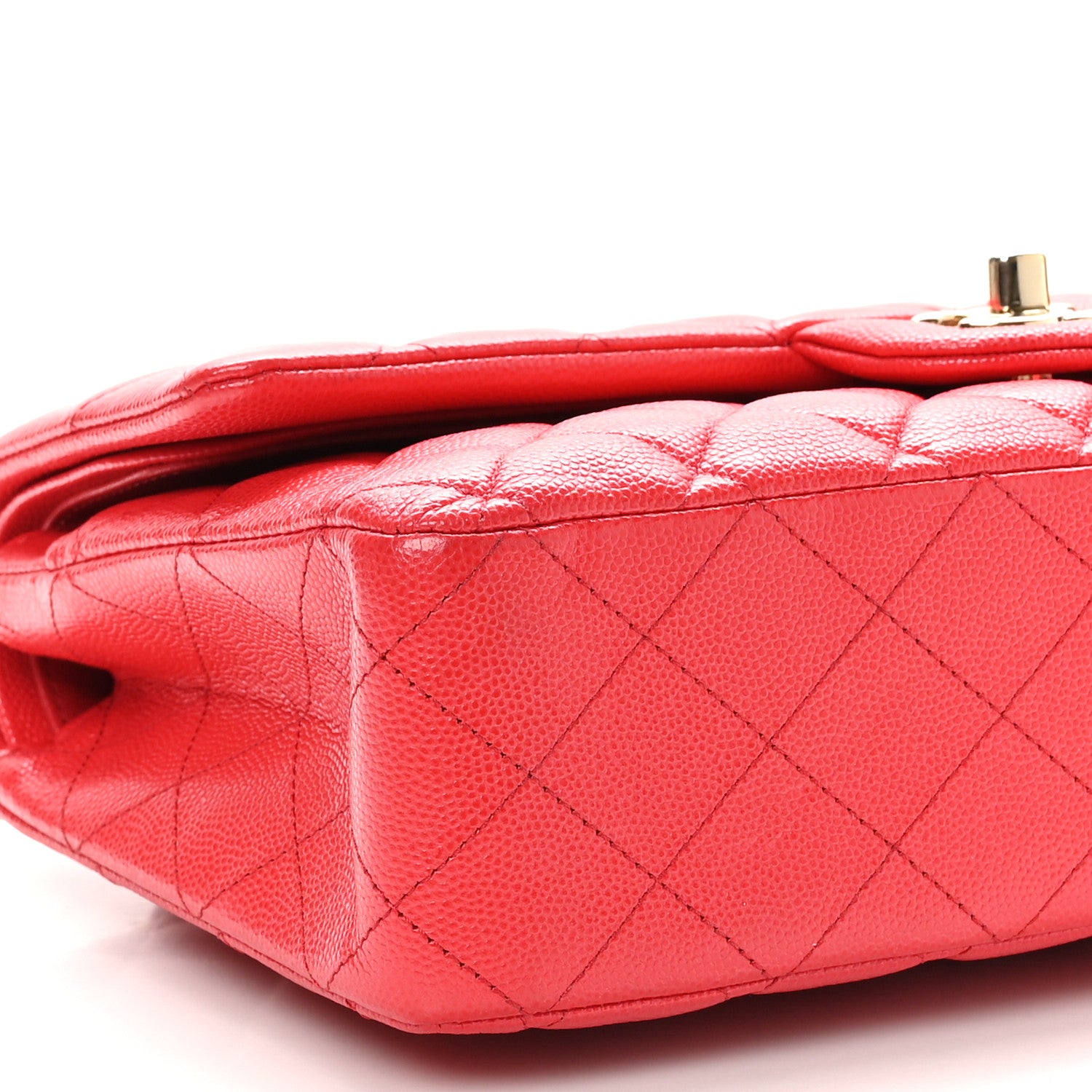 Chanel Caviar Quilted Medium Double Flap Red 10 of 10