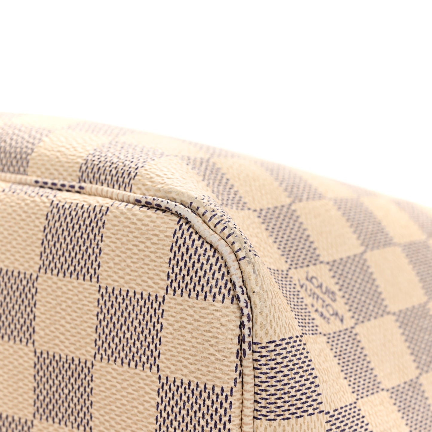 Damier Azur Neo Neverfull MM Rose Ballerine