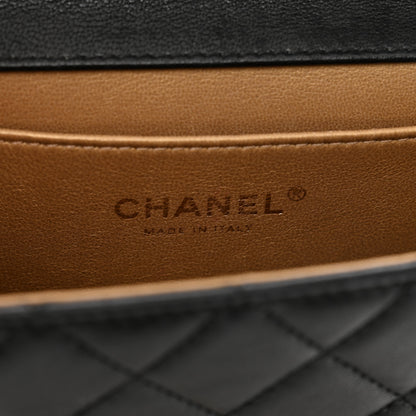 Chanel Lambskin Quilted Chic Pearls Flap Black 7 of 10