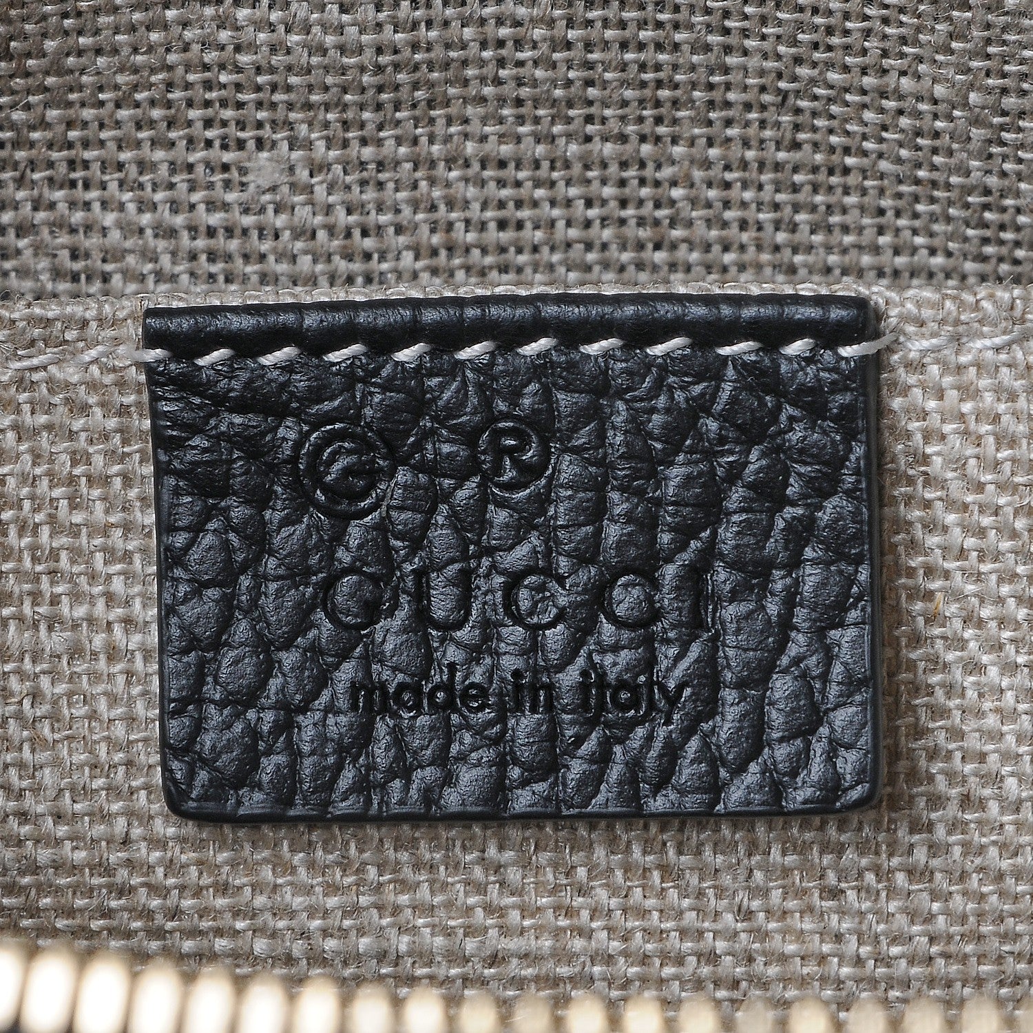 Gucci Dollar Calfskin Small GG Charm Dome Bag Black 7 of 8