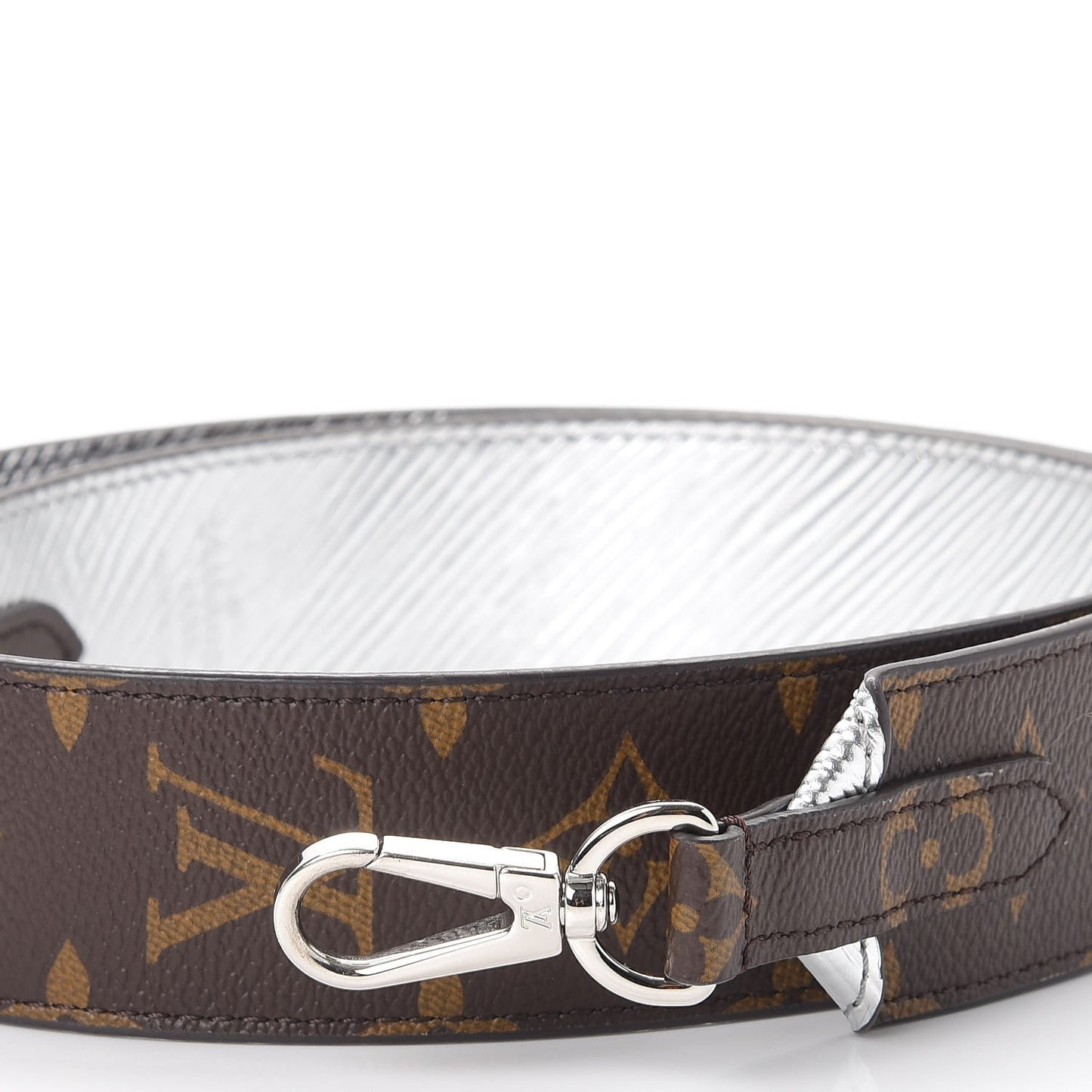 Epi Monogram Bandouliere Shoulder Strap Silver