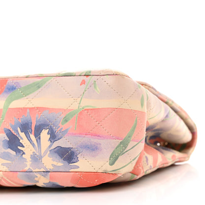 Chanel Lambskin Quilted Floral Jumbo Single Flap Multicolor 9 of 10