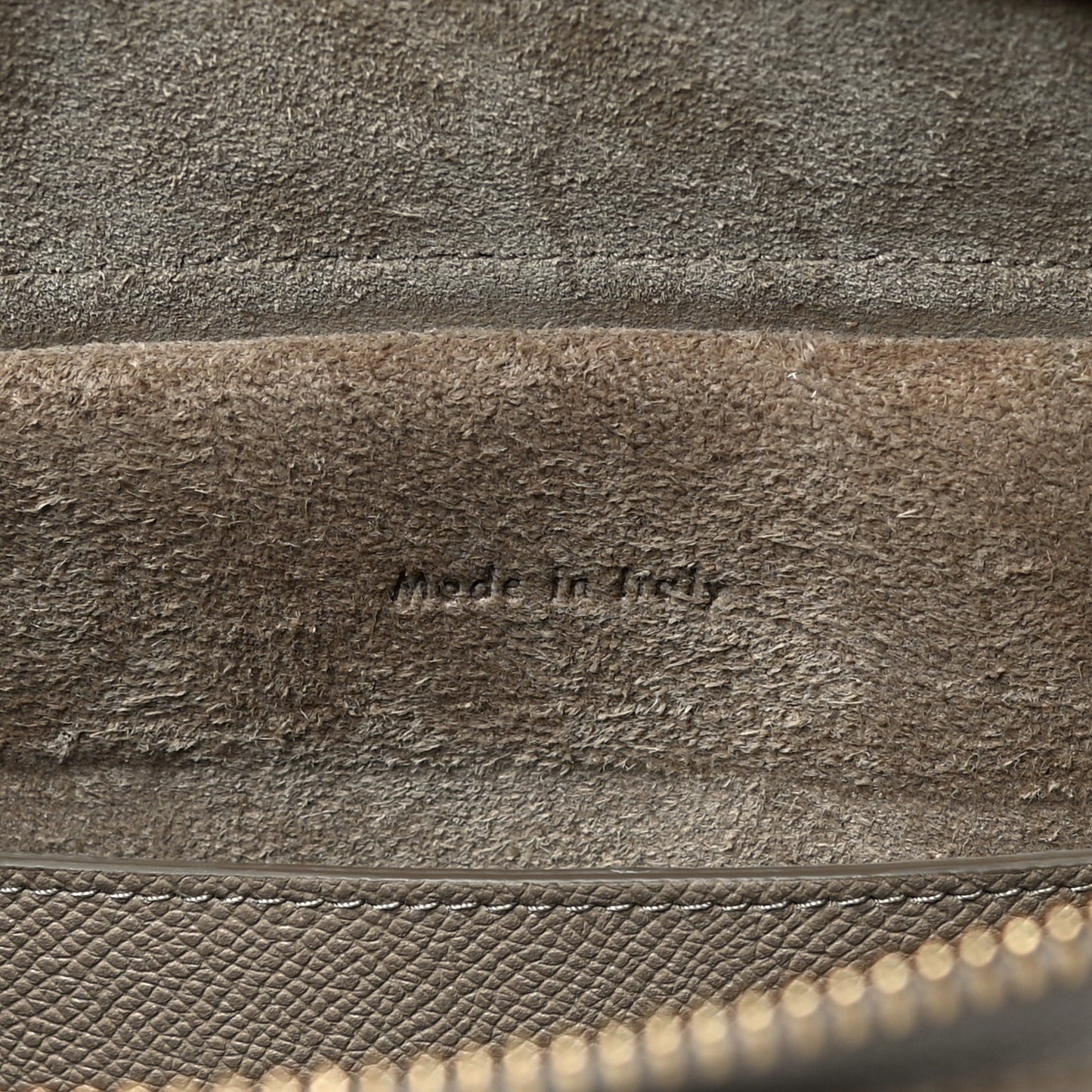 Grained Calfskin Micro Belt Bag Light Taupe