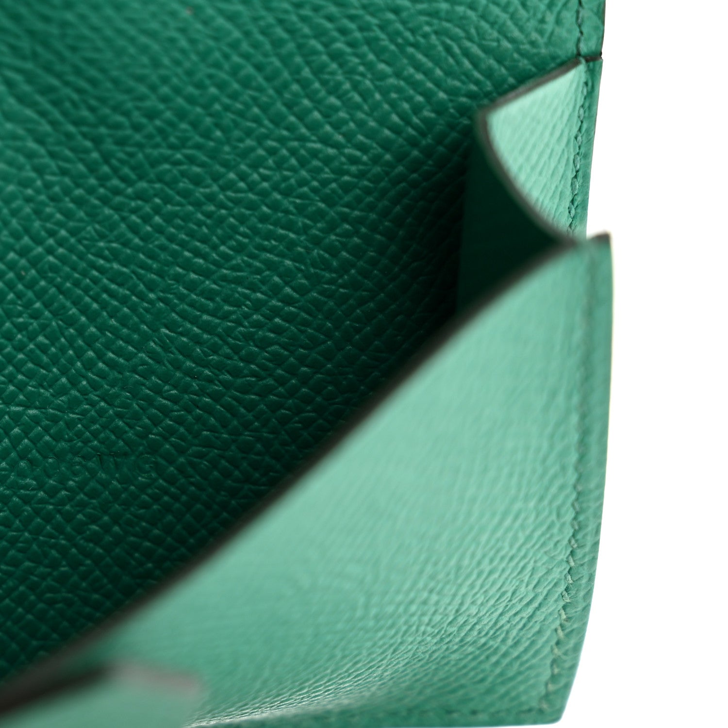 Hermes Epsom Mini Bearn Wallet Vert Jade 7 of 11