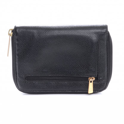 Chanel Caviar Zip Around Wallet Black 3 of 8