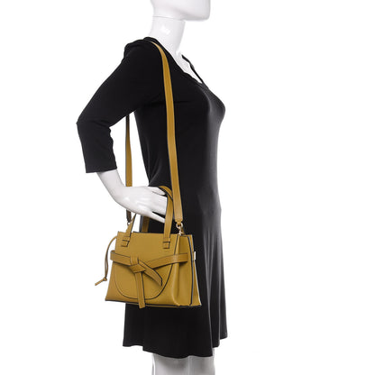 Loewe Calfskin Mini Gate Tote Ochre 2 of 11