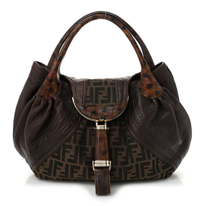 Fendi Zucca Nappa Nuvolata Vitello Tortuga Spy Tobacco Moro 1 of 11