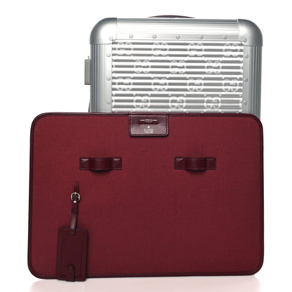 Gucci Aluminum GG Monogram Porter Cabin Plus Trolley Rosso 2 of 10