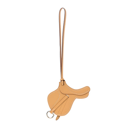 Hermes Swift Paddock Selle Horse Saddle Bag Charm Curry 1 of 3