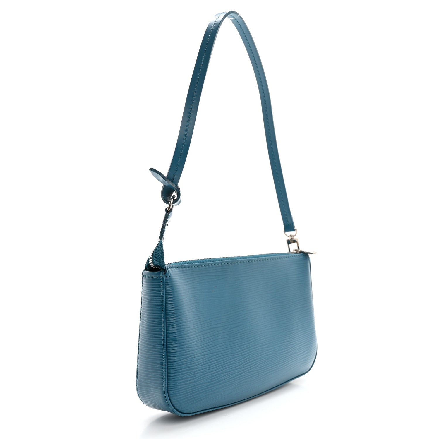 Louis Vuitton Epi Pochette Accessories NM Cyan 3 of 13