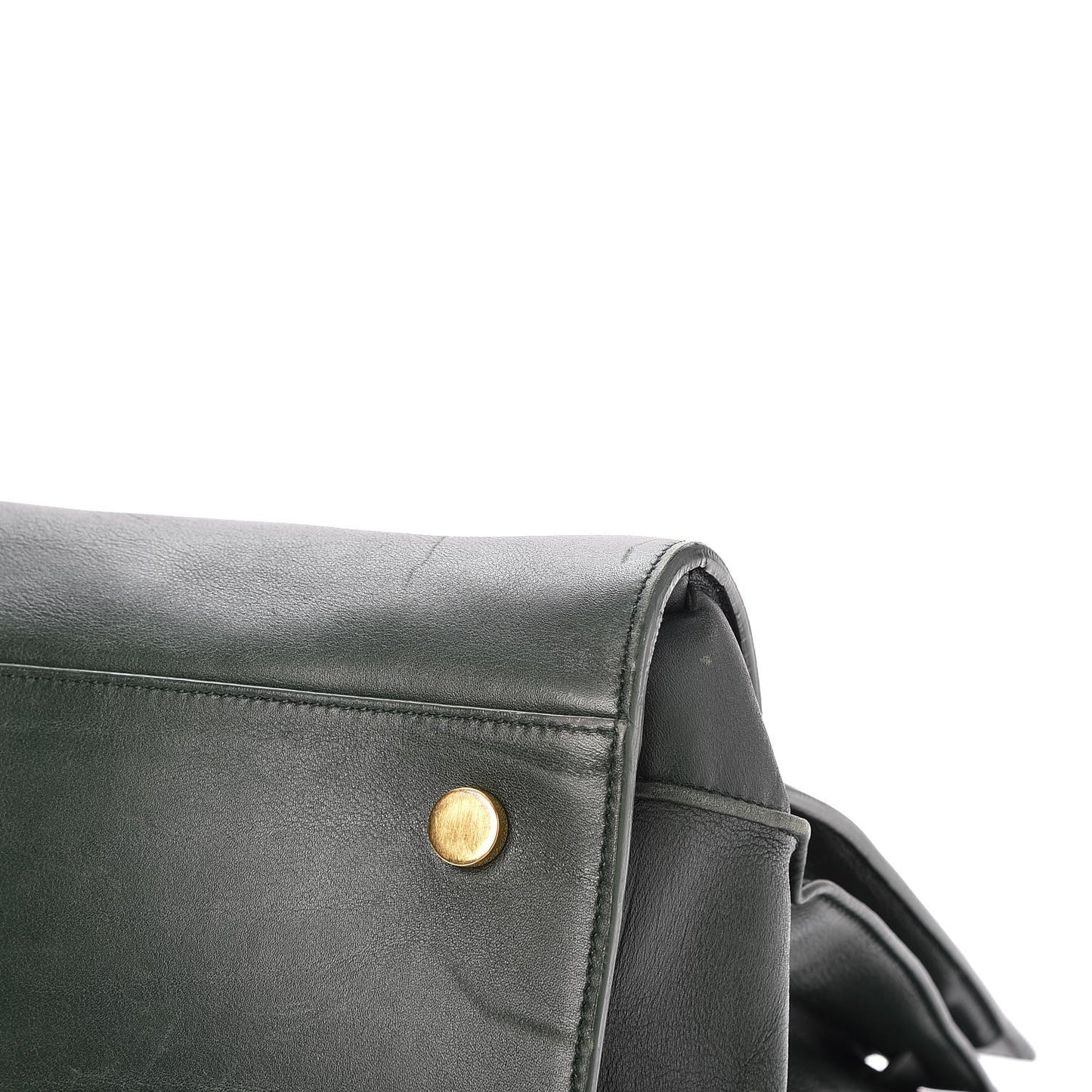 Calfskin Large Sac de Jour Carryall Dark Green
