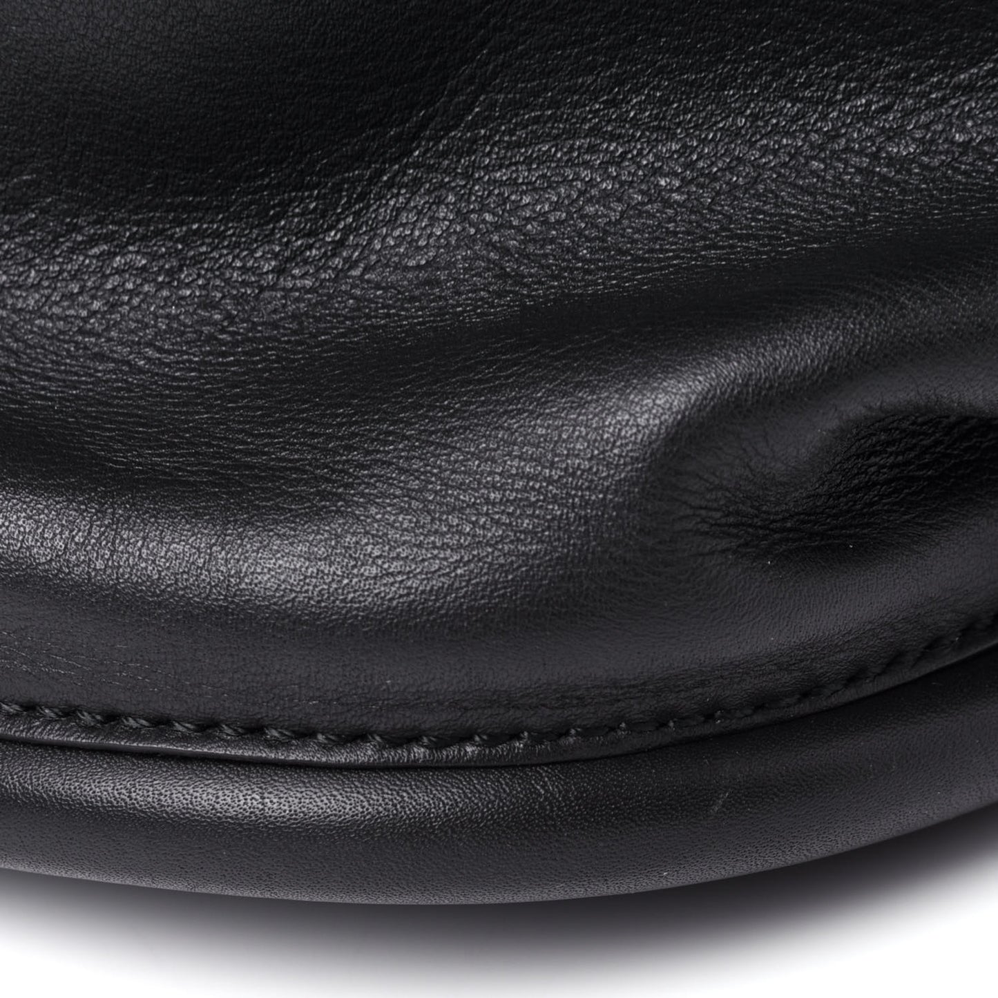 Calfskin XL Ruched Tote Black