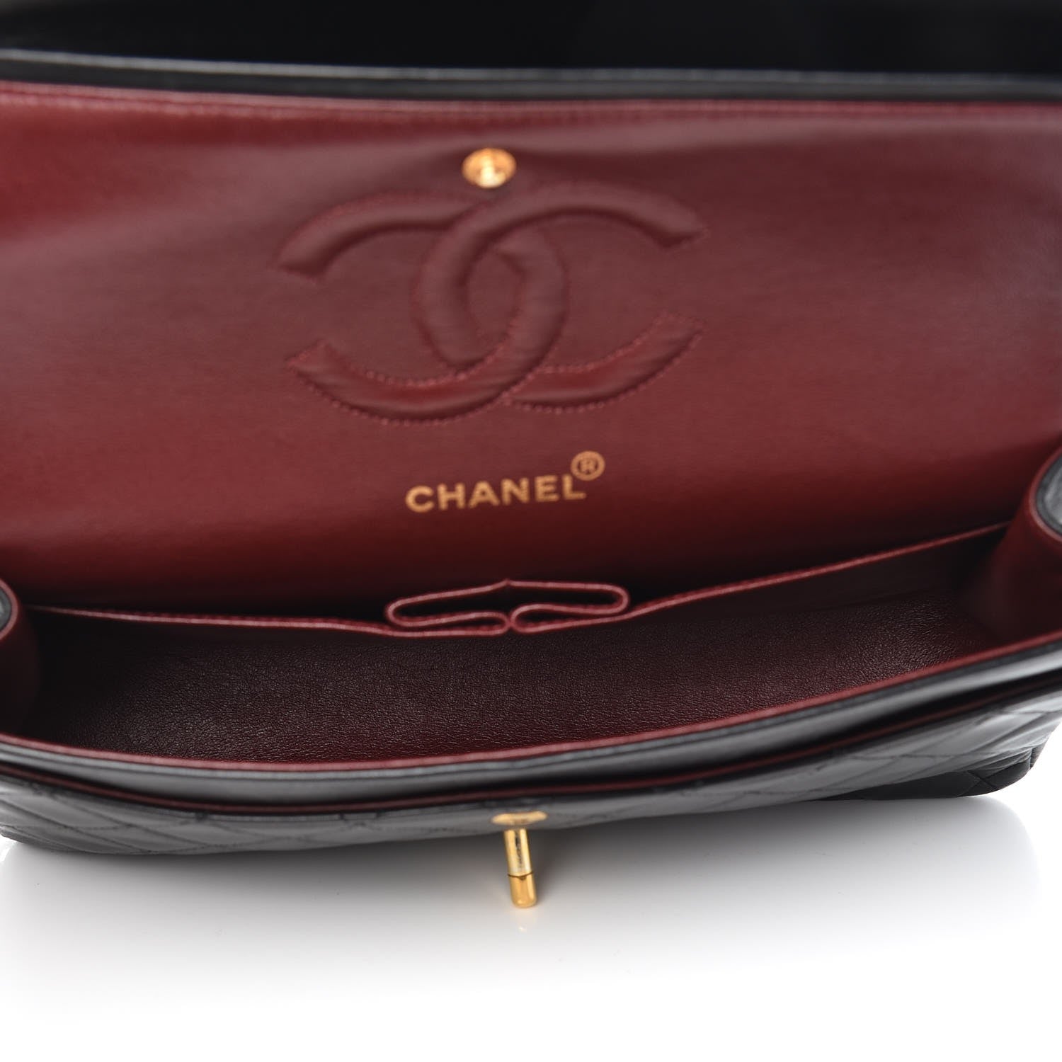 Chanel Lambskin Quilted Medium Double Flap Black 5 of 11