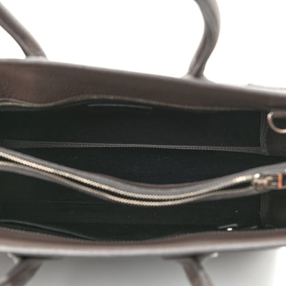 Saint Laurent Grained Calfskin Small Sac De Jour Fog 5 of 9