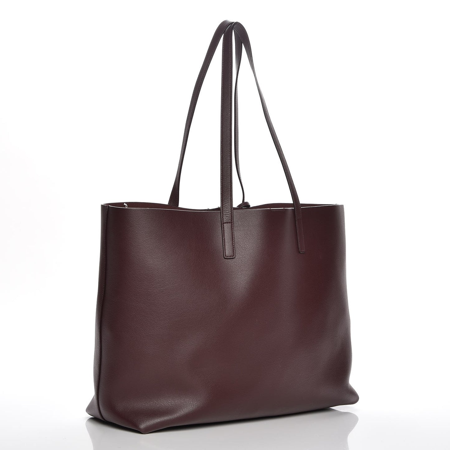 Calfskin Large Shopping Tote Bordeaux