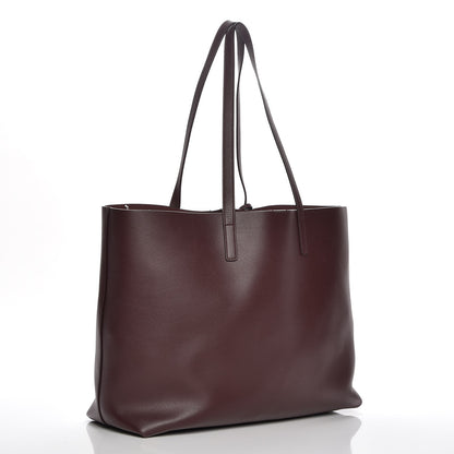 Saint Laurent Calfskin Large Shopping Tote Bordeaux 4 of 8