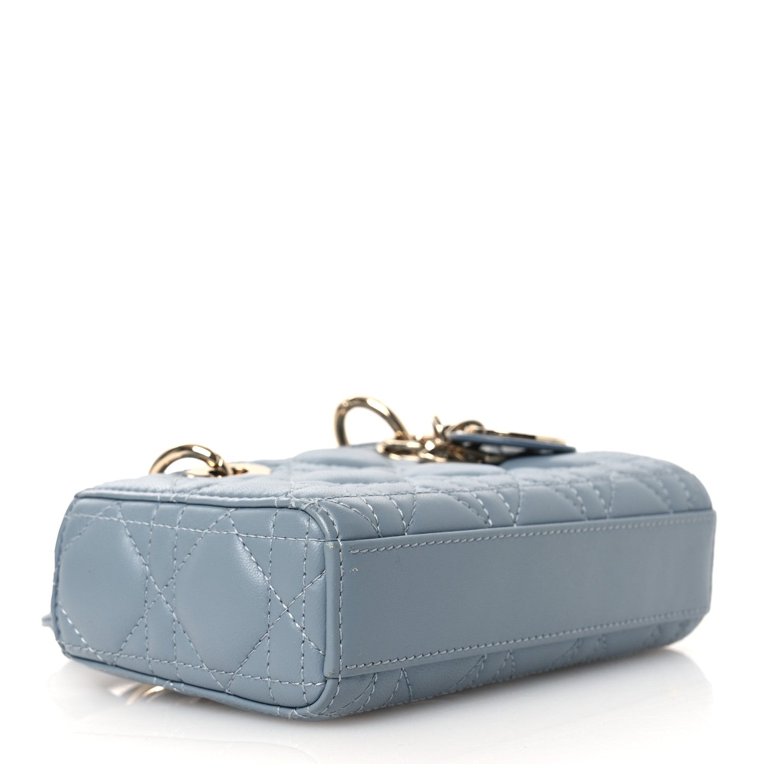 Christian Dior Lambskin Cannage Micro Lady D-Joy Cloud Blue 4 of 14