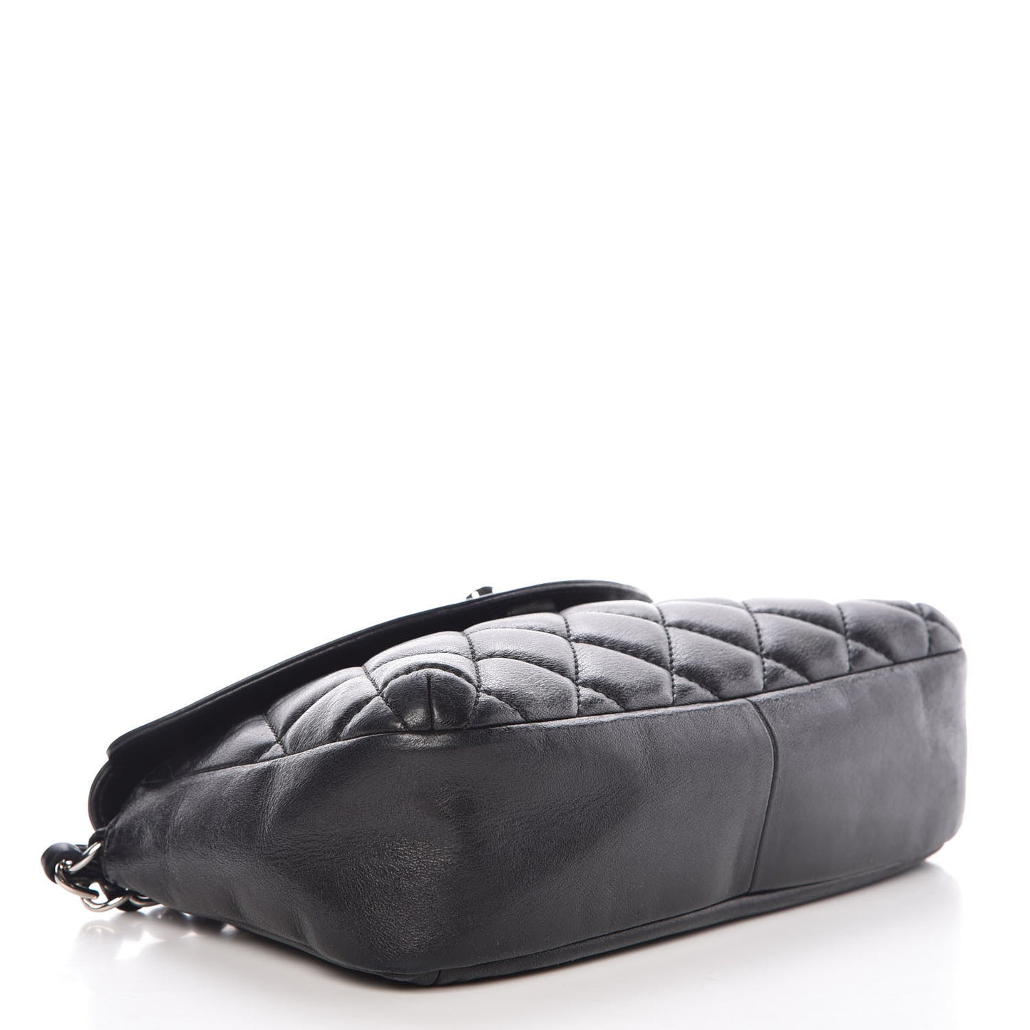 Lambskin Quilted CC Turnlock Flap Shoulder Bag Black