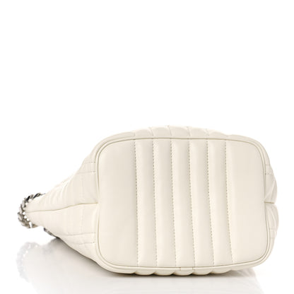 Burberry Lambskin Quilted Small Lola Bucket Bag Pale Vainilla 5 of 9