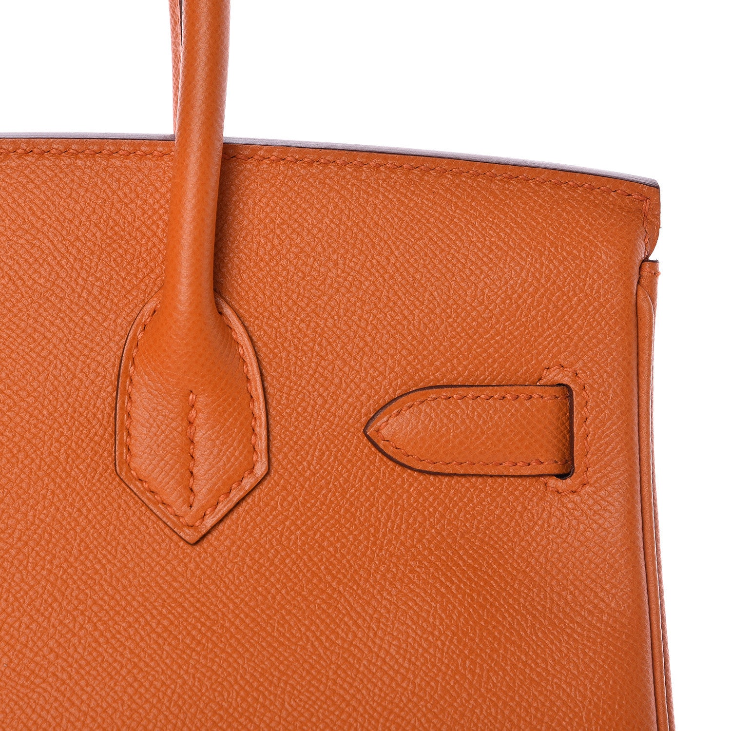 Hermes Epsom Birkin 30 Orange 12 of 35