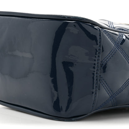 Saint Laurent Patent Quilted 80's Vanity Bag Blue 9 of 17