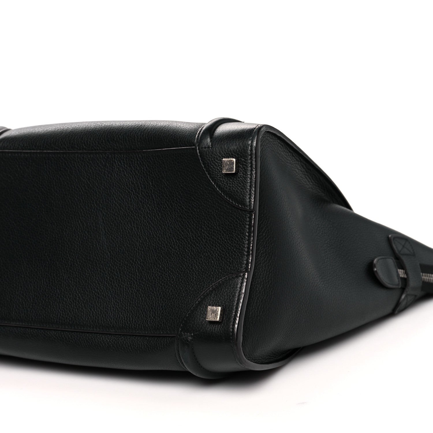 Celine Drummed Calfskin Mini Luggage Black 9 of 10