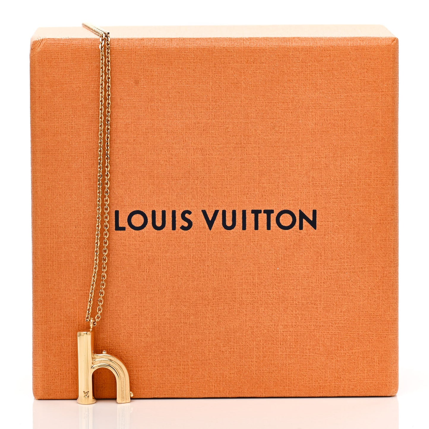 LV And Me Letter H Necklace Gold
