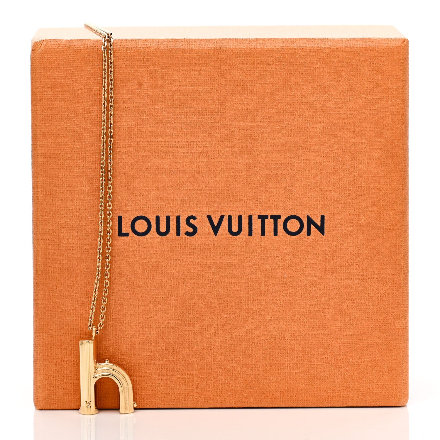 Louis Vuitton LV And Me Letter H Necklace Gold 8 of 8