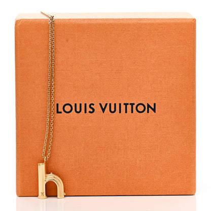 Louis Vuitton LV And Me Letter H Necklace Gold 8 of 8