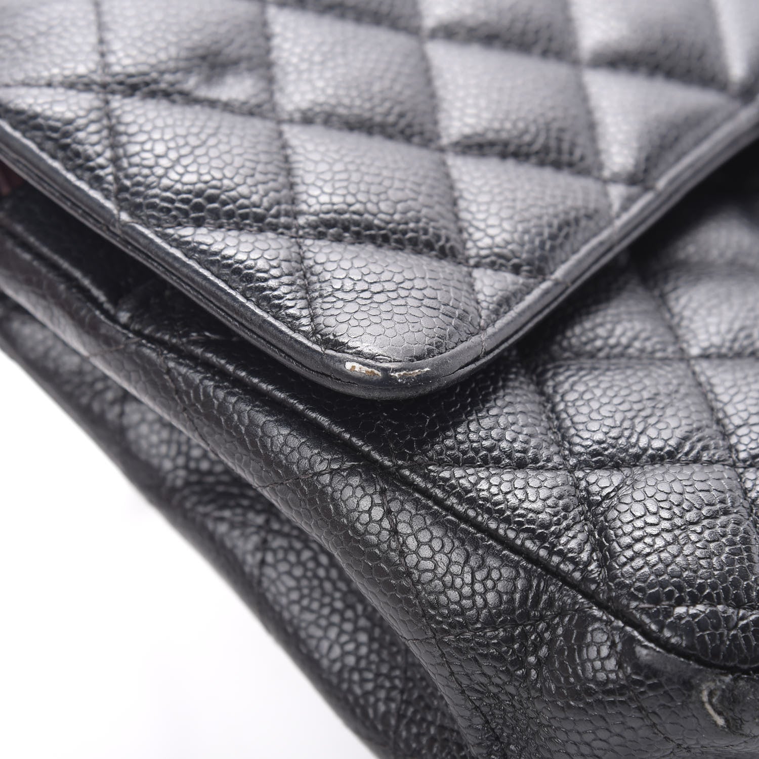 Chanel Caviar Quilted Medium Double Flap Black 22 of 23