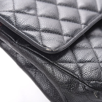 Chanel Caviar Quilted Medium Double Flap Black 22 of 23