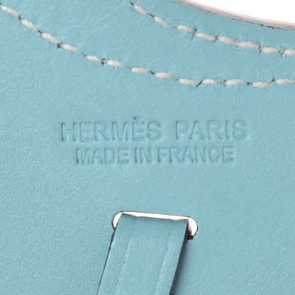 Hermes Swift Paddock Selle Horse Saddle Bag Charm Bleu Atoll 3 of 4