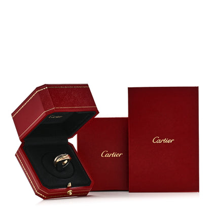Cartier 18K Pink Yellow White Gold Small Trinity Ring 53 6.25 5 of 5