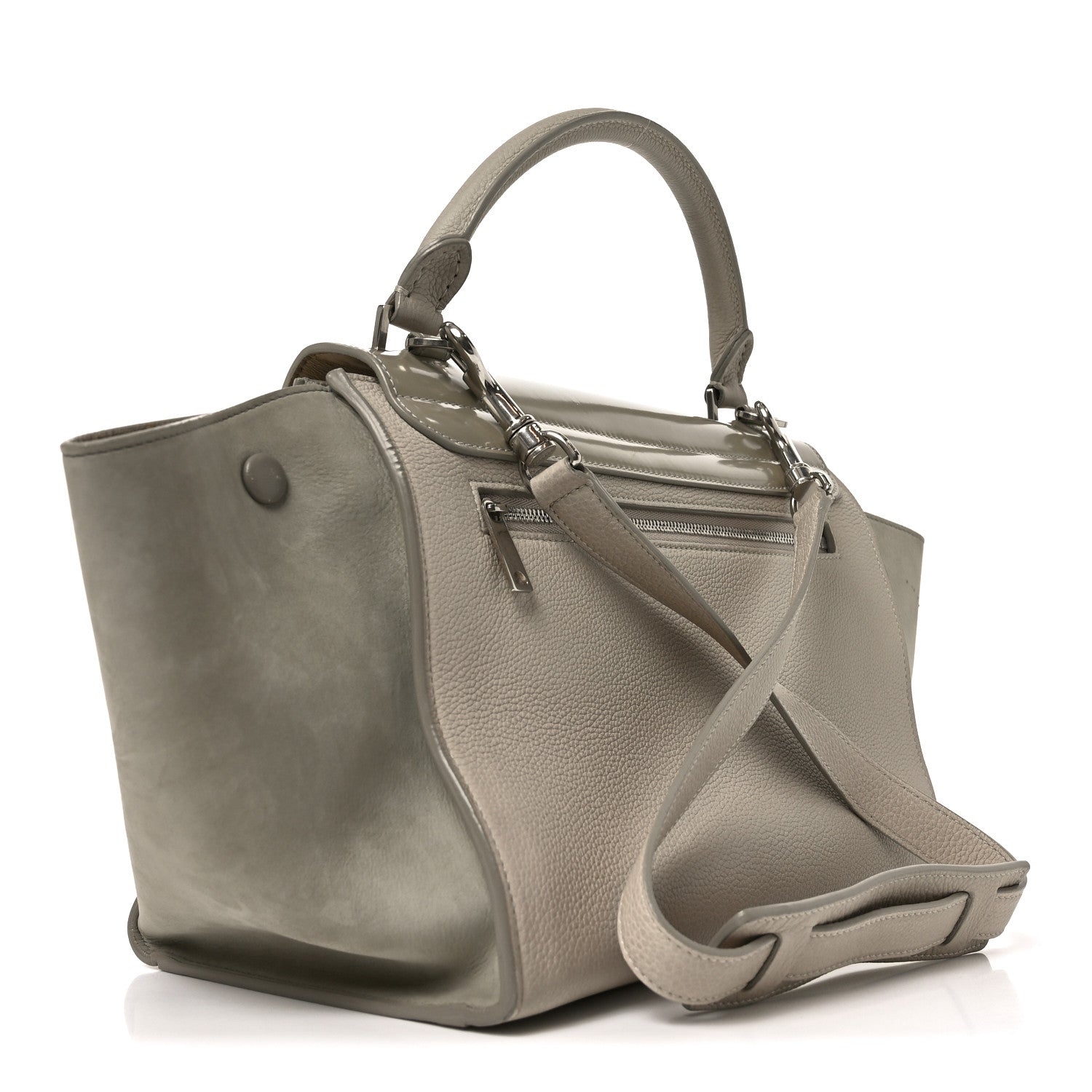 Celine Spazzolato Calfskin Nubuck Small Trapeze Quartz 1882137