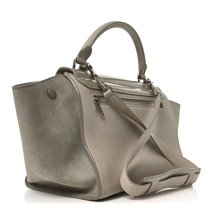 Celine Spazzolato Calfskin Nubuck Small Trapeze Quartz 2 of 8