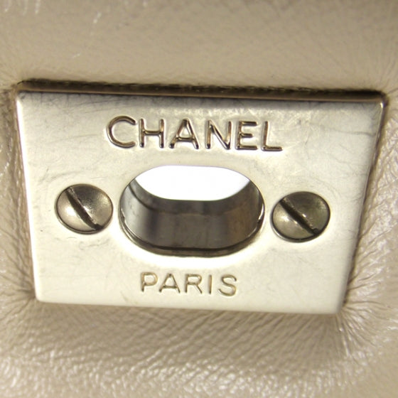 Chanel Lambskin Quilted Maxi Flap Beige Clair 11 of 12