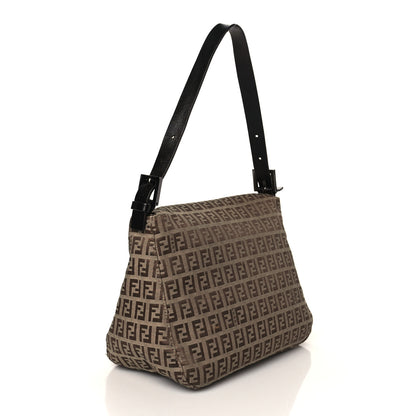Fendi Zucchino Baguette Mogano Panna Brown 3 of 9