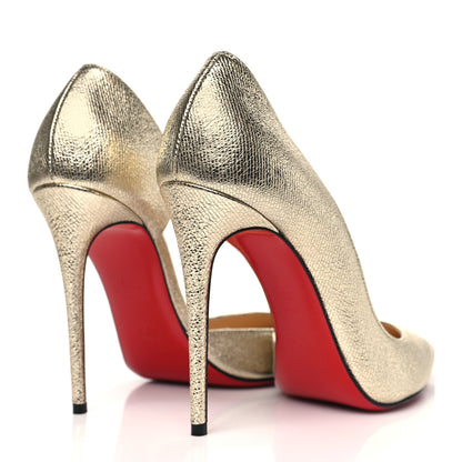 Christian Louboutin Calf Lame Tweed Iriza 100 Pumps 39.5 Platine 4 of 9