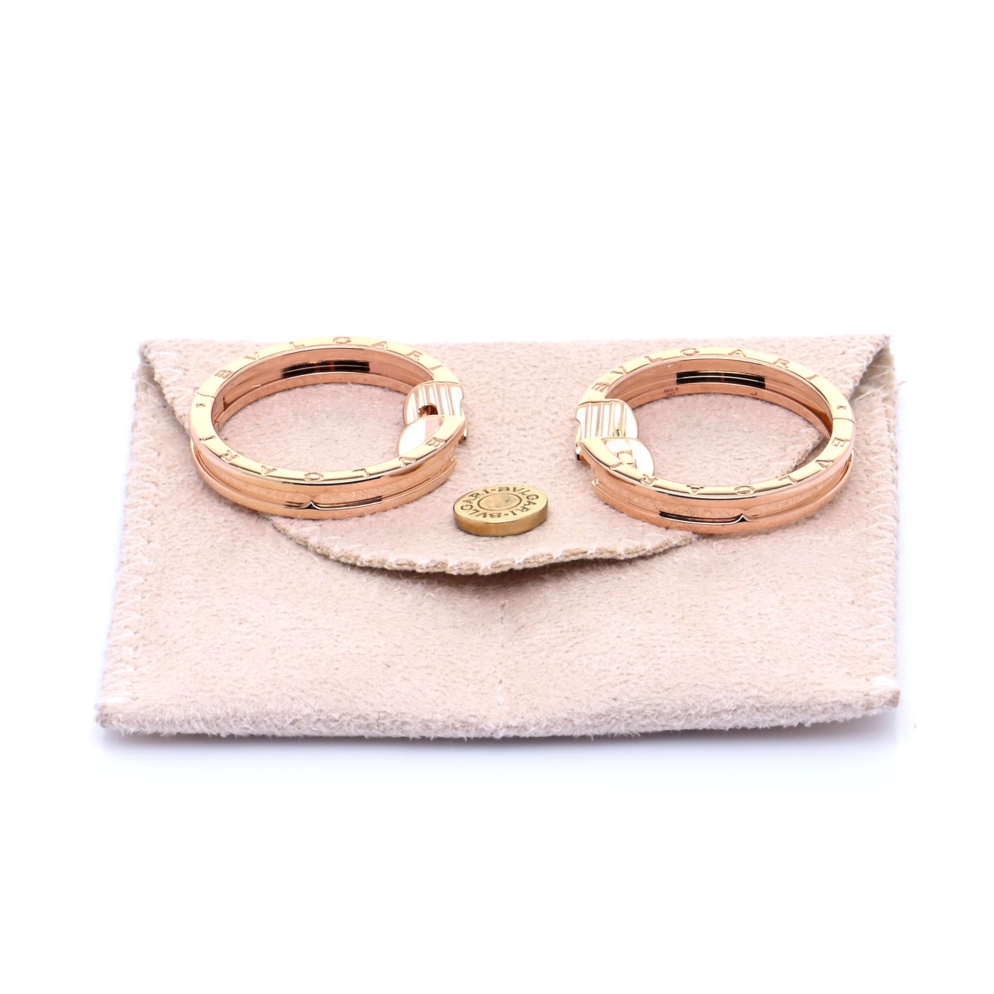 18K Rose Gold B.Zero1 Hoop Earrings