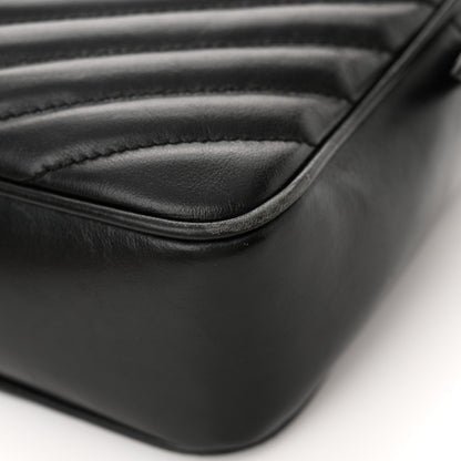 Saint Laurent Calfskin Matelasse Monogram Monochrome Lou Camera Bag Black 19 of 19