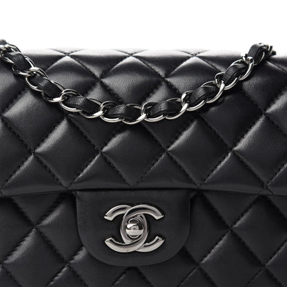 Chanel Lambskin Quilted Mini Rectangular Flap Black 12 of 12