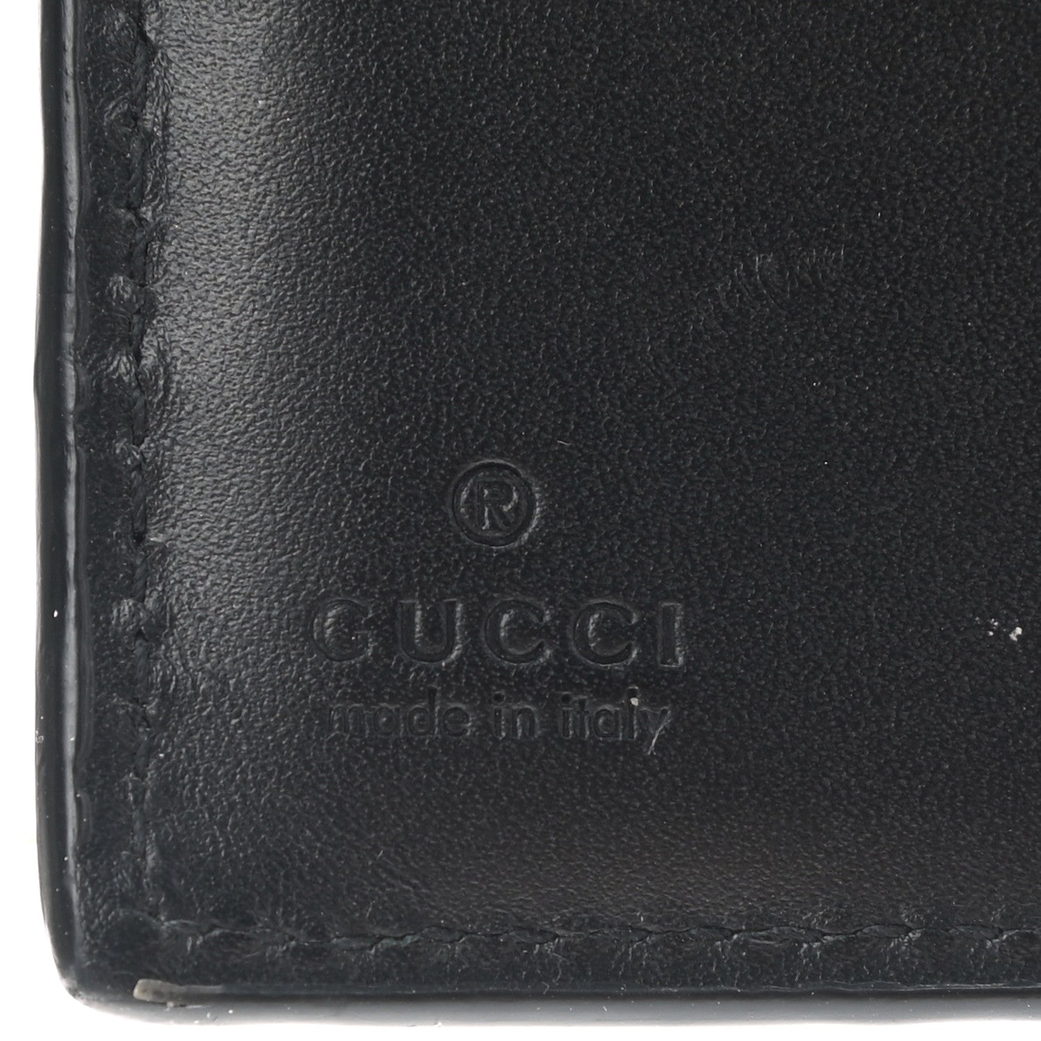 Gucci Guccissima Signature Dorian Bi-Fold Wallet Black 6 of 10