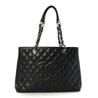 Chanel Caviar Quilted Grand Shopping Tote GST Black 1 of 10