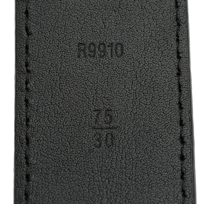 Louis Vuitton Calfskin 35mm Pont Neuf Belt 75 30 Black 3 of 9