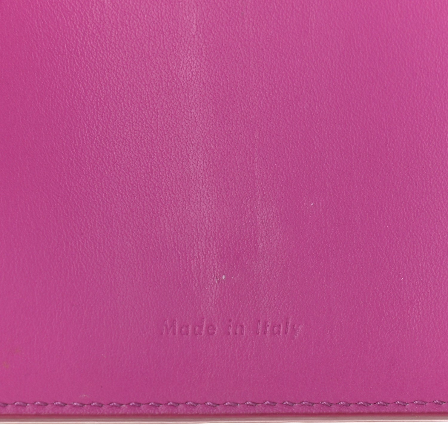 Celine Grained Calfskin Medium Multifunction Strap Wallet Magenta 7 of 14
