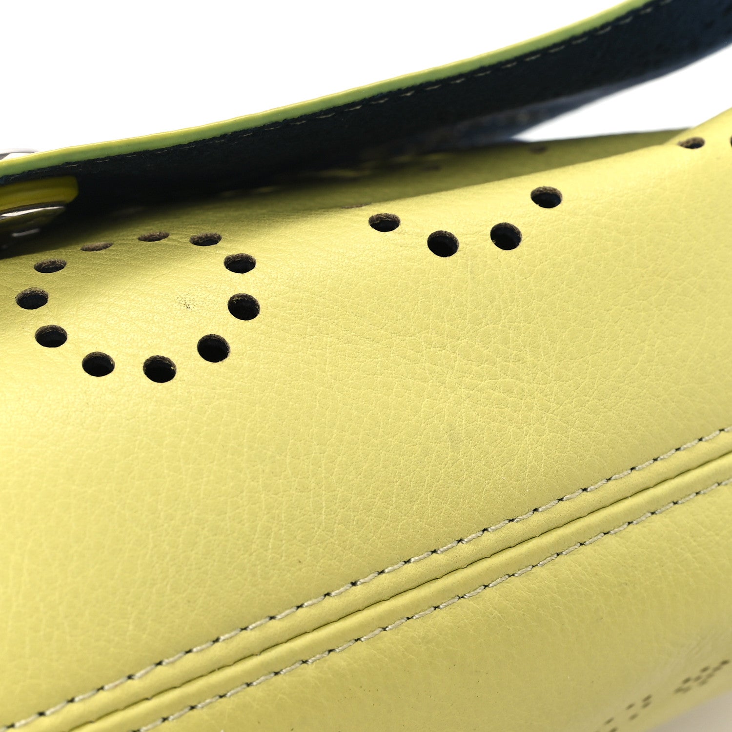 Chanel Calfskin Piercing Light Flap Bag  Yellow 12 of 13