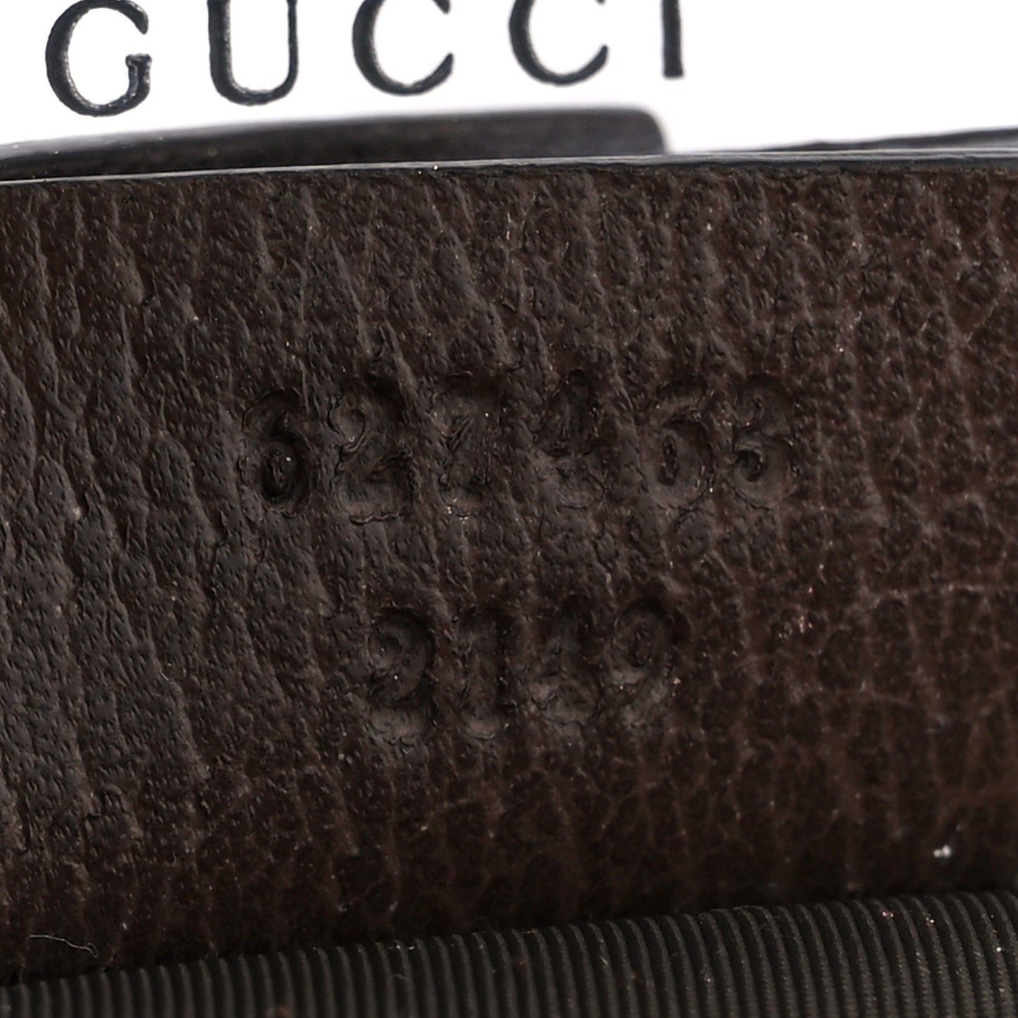 GG Supreme Monogram Textured Calfskin Web Ophidia Vanity Cosmetic Case Beige Ebony New Acero